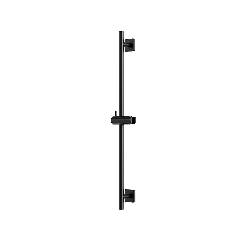 Aquabrass Xpress ABSCXPS86EBK Xps86 Round Shower Rail Only with Slider - Square Flange - Electro Black