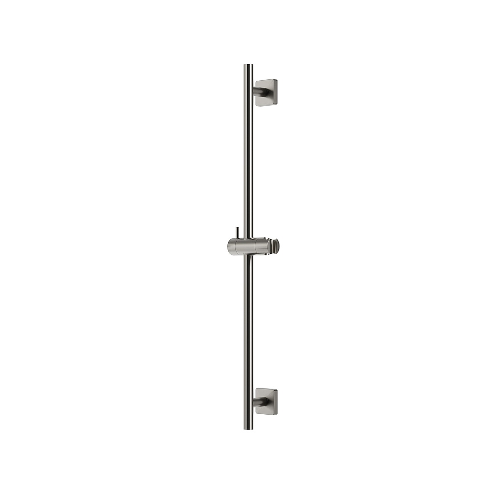 Aquabrass Xpress ABSCXPS86BNVD Xps86 Round Shower Rail Only with Slider - Square Flange - Brushed Nickel PVD