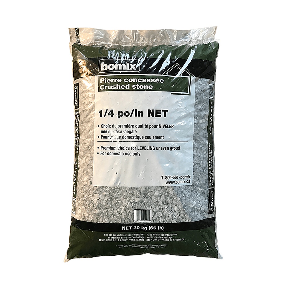 Bomix STONE30 1/4" 30 kg Crushed Stone, 63 Pack