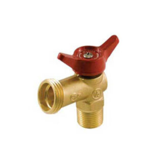Shultz 1102-053 1/2" Straight Quarter Turn Male Boiler Drain Valve - Brass