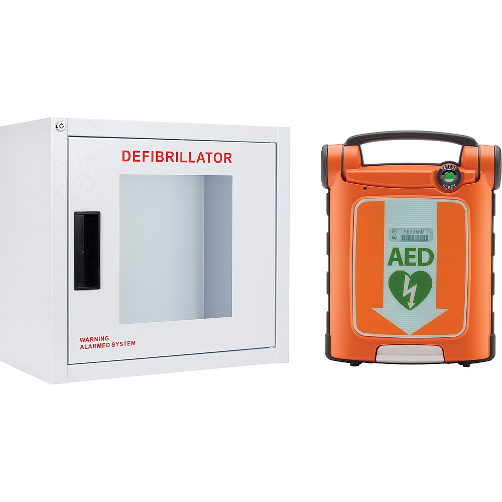 Zoll SHO038 Powerheart® G5 AED & Cabinet Kit, Automatic, Bilingual, Class 3
