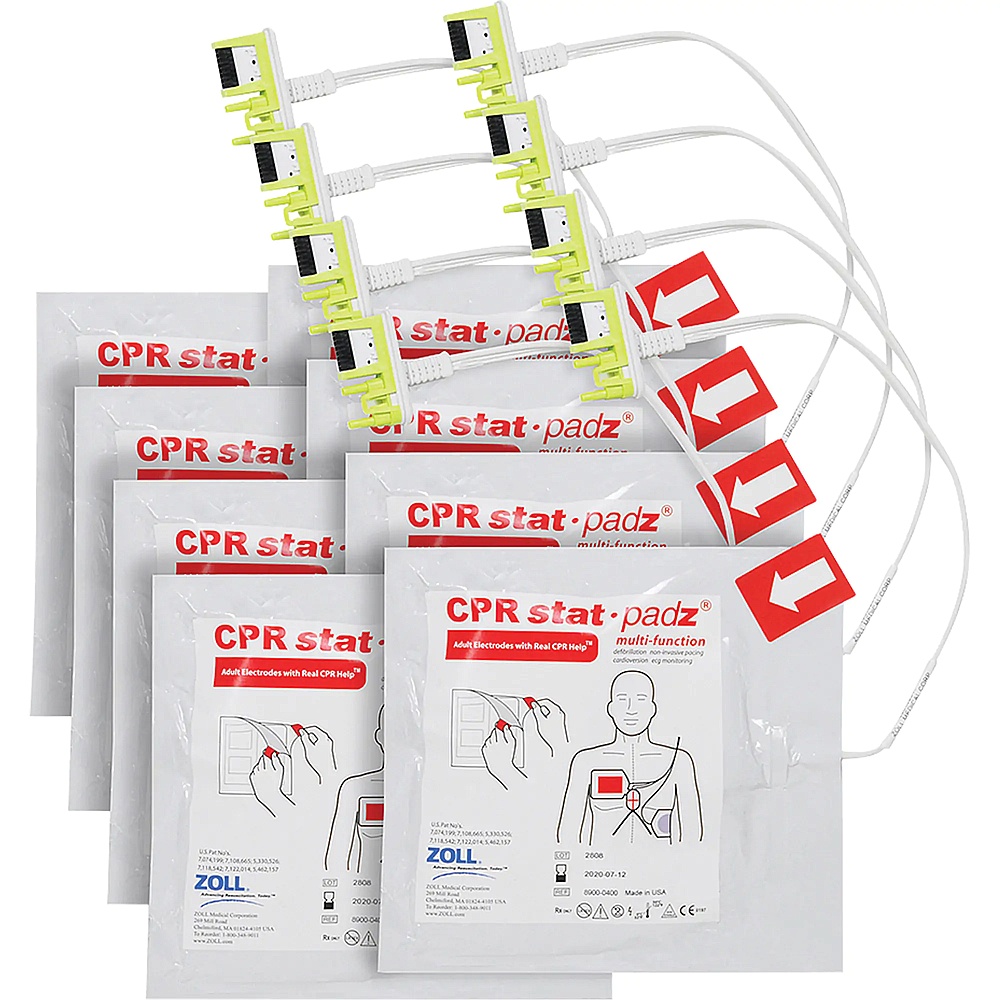 Zoll SGQ725 CPR Stat-Padz® HVP Multi-Function Electrodes, Zoll AED Plus® For, Class 2