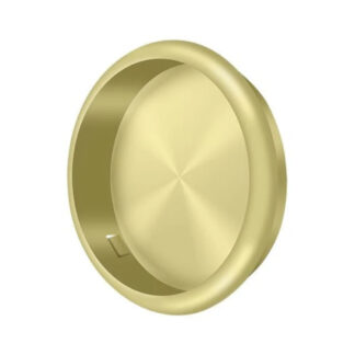 Deltana FP221RU3 2-1/8" Round Flush Pull - Polished Brass