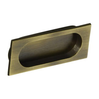 Deltana FP4134U5 4" Flush Pull - Antique Brass