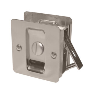 Weiser 9WR10310-023 Square Privacy Pocket Door Pull - Satin Nickel