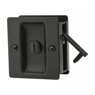 Weiser 9WR10310-025 Square Privacy Pocket Door Pull - Matte Black