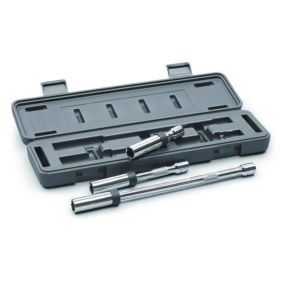 GEARWRENCH 41740D 3 Piece 3/8" Drive 6 Point Magnetic Swivel Spark Plug Set