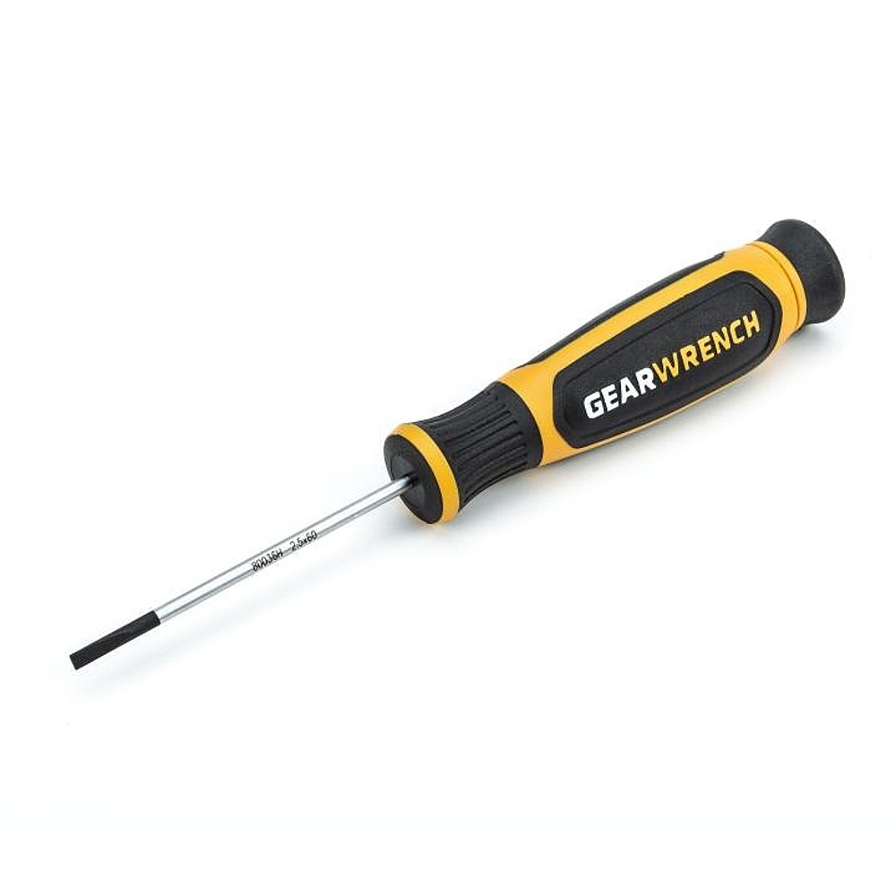 GEARWRENCH 80036H Dual Material Slotted Mini Screwdriver 2.5mm x 60mm