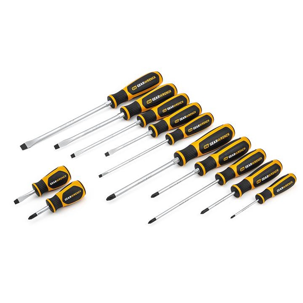 GEARWRENCH 80051H 12 Piece Phillips®/Slotted Dual Material Screwdriver Set