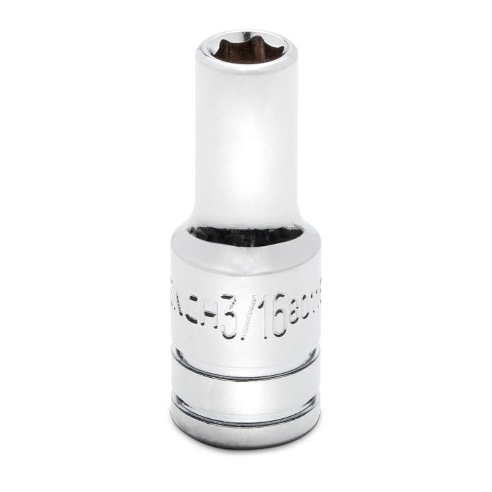 GEARWRENCH 80115S-06 1/4" Drive 6 Point Mid Length SAE Socket 3/16"