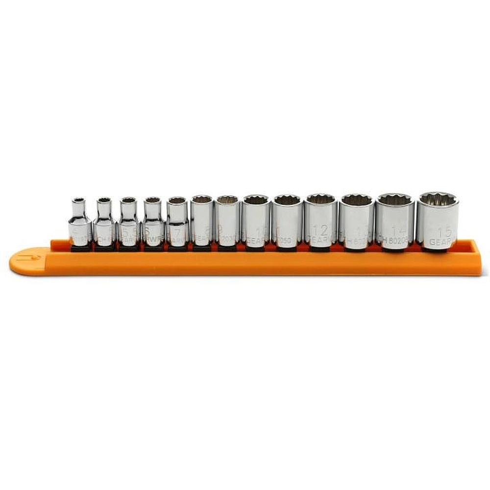 GEARWRENCH 80306 13 Piece 1/4" Drive 12 Point Standard Metric Socket Set