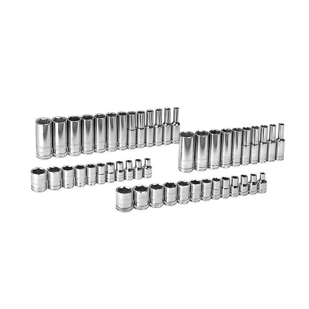 GEARWRENCH 80314D 47 Piece 1/4" Drive 6 Point SAE/Metric Standard and Deep Socket Set