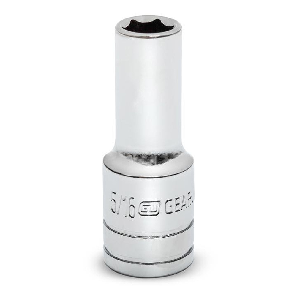 GEARWRENCH 80364S-06 3/8" Drive 6 Point Mid Length SAE Socket 5/16"