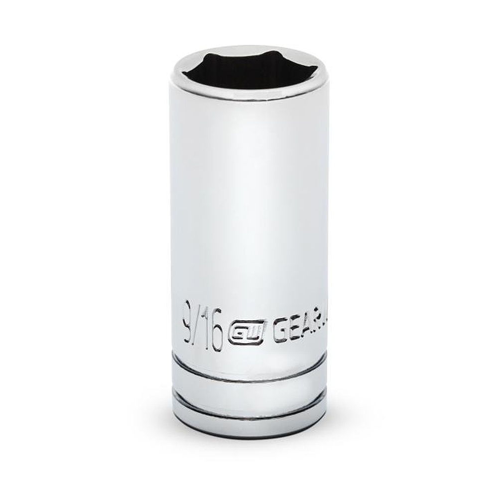 GEARWRENCH 80368S-06 3/8" Drive 6 Point Mid Length SAE Socket 9/16"