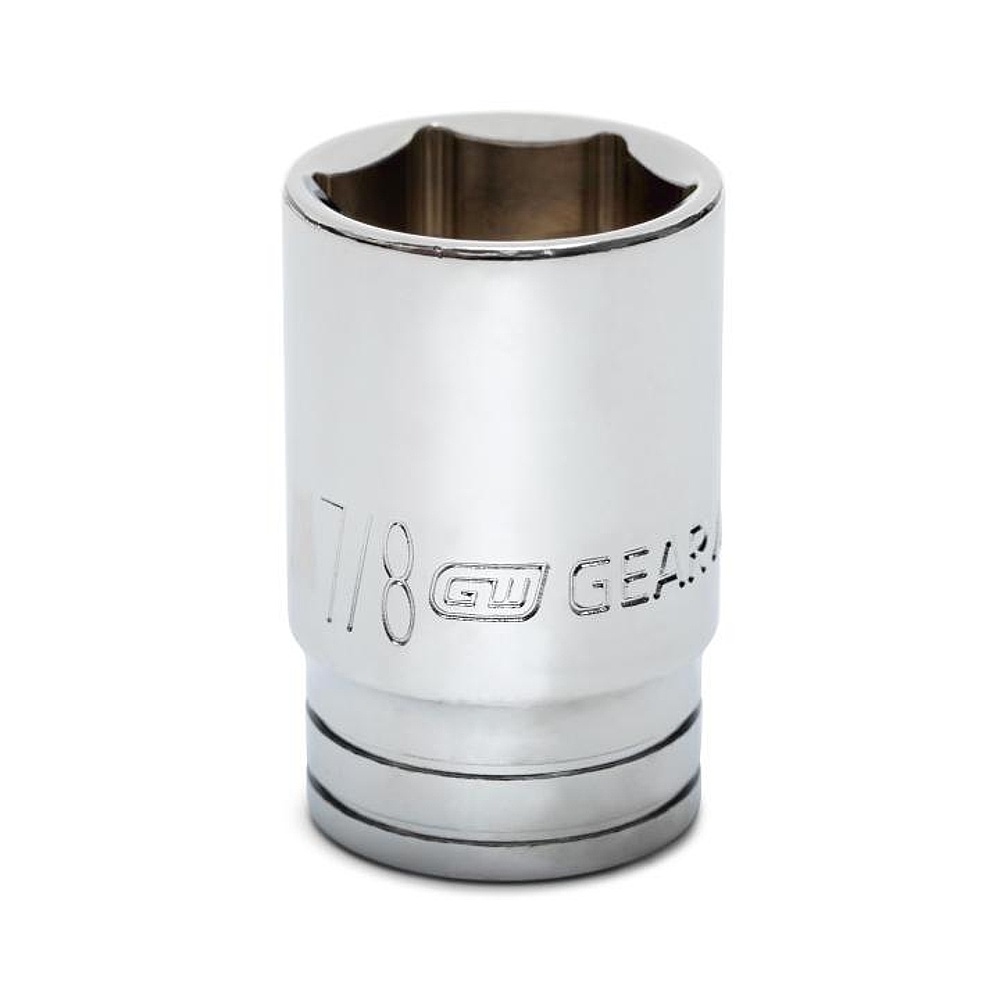 GEARWRENCH 80373S-06 3/8" Drive 6 Point Mid Length SAE Socket 7/8"