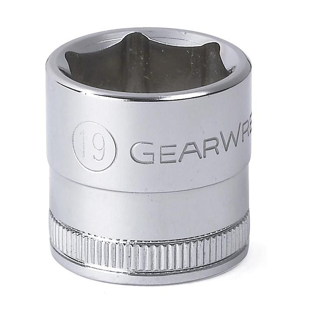 GEARWRENCH 80387 3/8" Drive 6 Point Standard Metric Socket 19mm