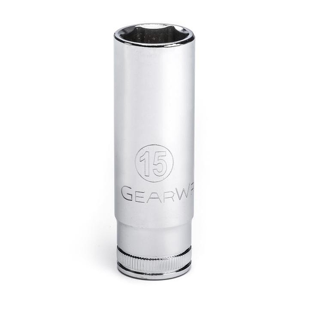 GEARWRENCH 80397 3/8" Drive 6 Point Deep Metric Socket 15mm