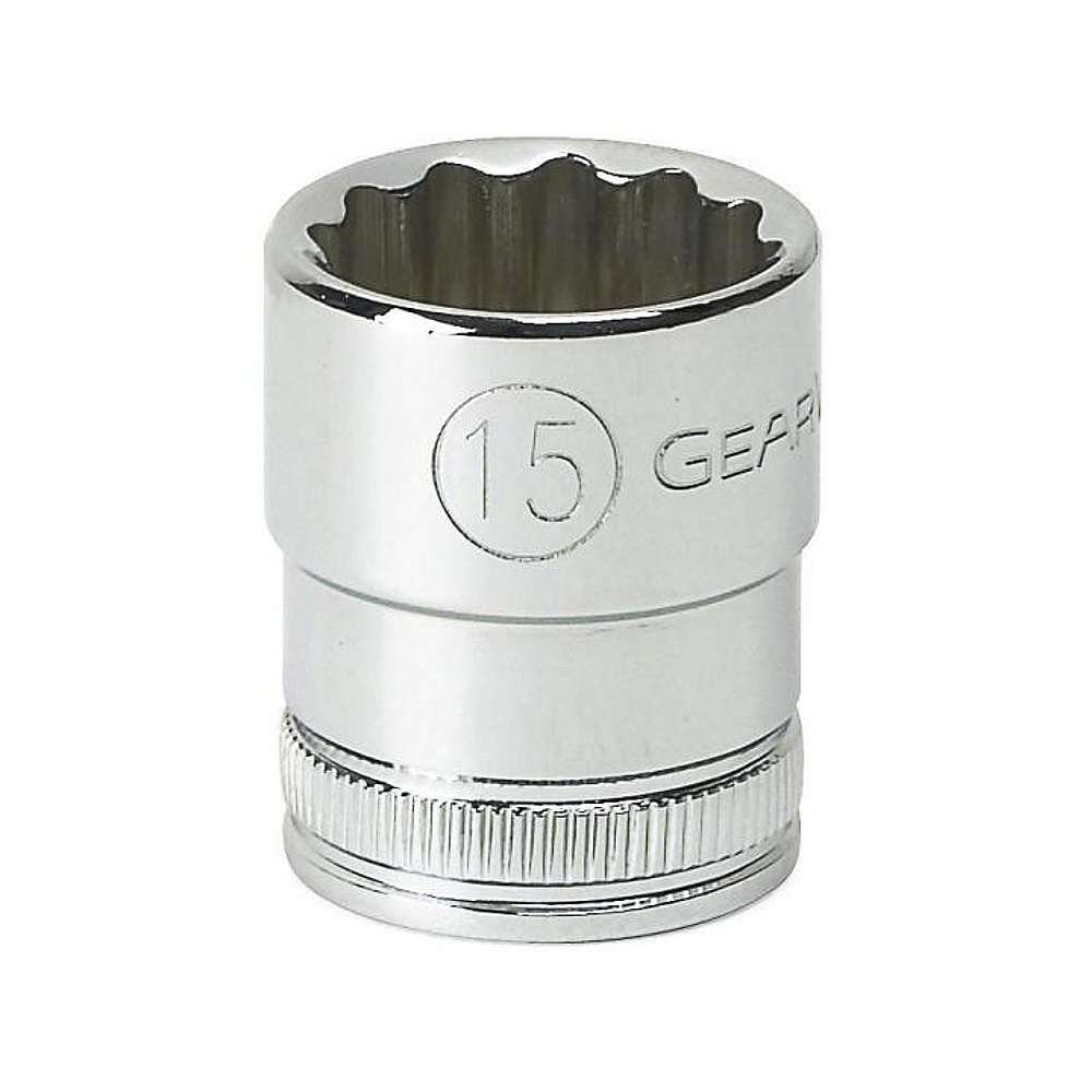 GEARWRENCH 80491 3/8" Drive 12 Point Standard Metric Socket 15mm