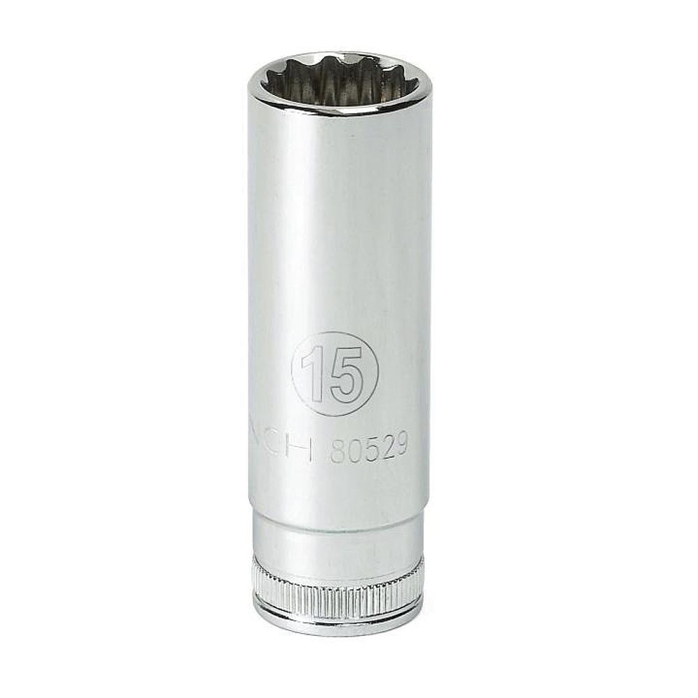 GEARWRENCH 80519 3/8 Drive 12 Point Deep SAE Socket 7/8"