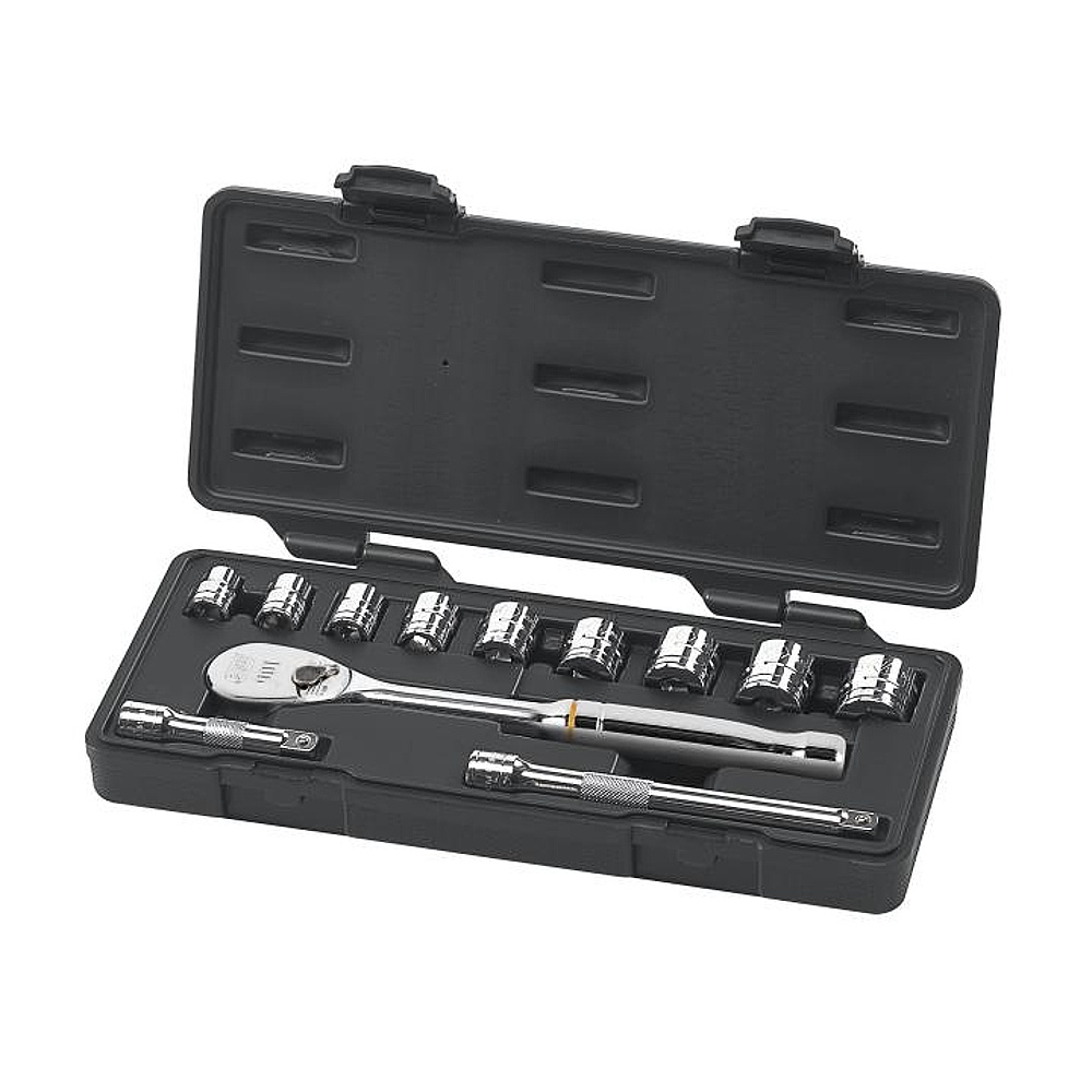 GEARWRENCH 80556 12 Piece 3/8" Drive 6 Point Standard SAE Mechanics Tool Set