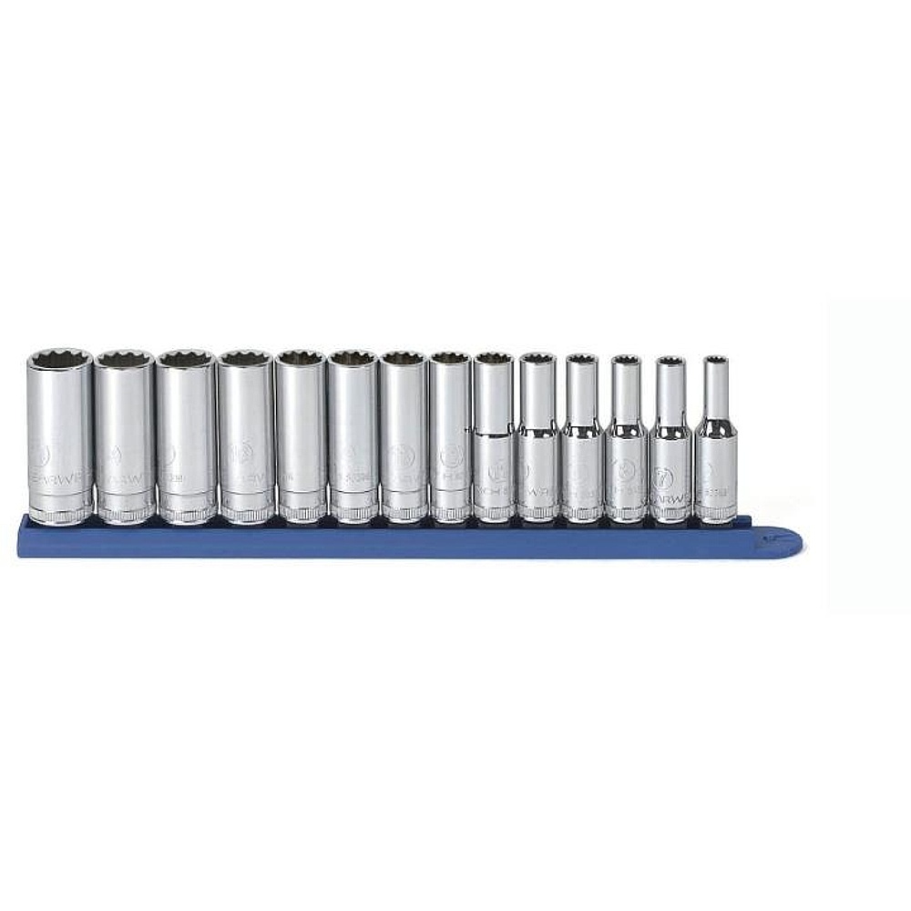 GEARWRENCH 80562 14 Piece 3/8" Drive 12 Point Metric Deep Socket Set