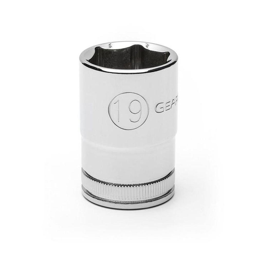 GEARWRENCH 80631 1/2" Drive 6 Point Standard Metric Socket 19mm