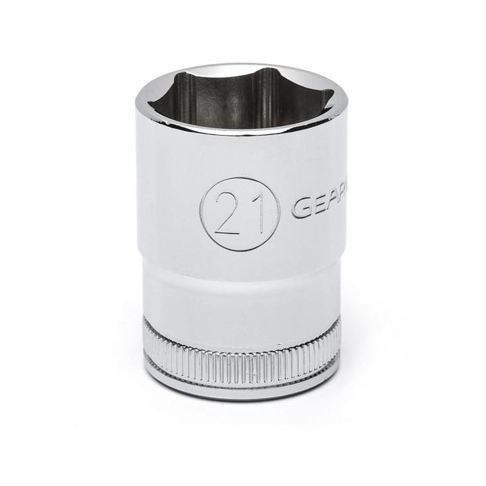 GEARWRENCH 80633 1/2" Drive 6 Point Standard Metric Socket 21mm