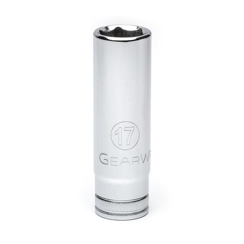 GEARWRENCH 80644 1/2" Drive 6 Point Deep Metric Socket 17mm