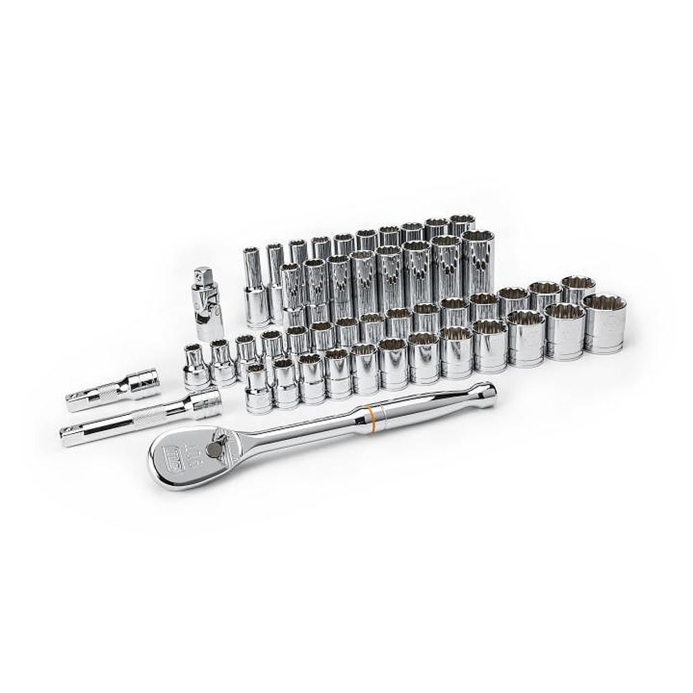 GEARWRENCH 80701 49 Piece 1/2" Drive 12 Point Socket Set