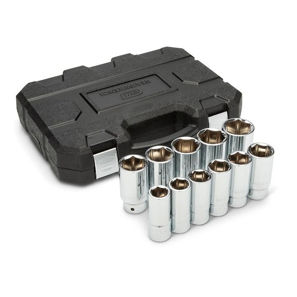 GEARWRENCH 80846 11 Piece 3/4" Drive 6 Point SAE Deep Socket Set