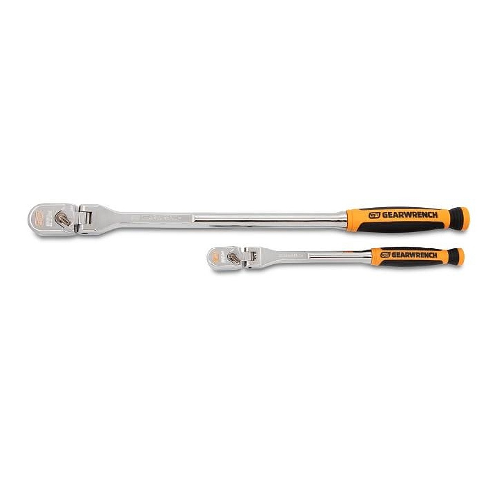 GEARWRENCH 81204XP 2 Piece 1/4" & 3/8" Drive 120XP™ Dual Material Flex Handle Teardrop Ratchet Set
