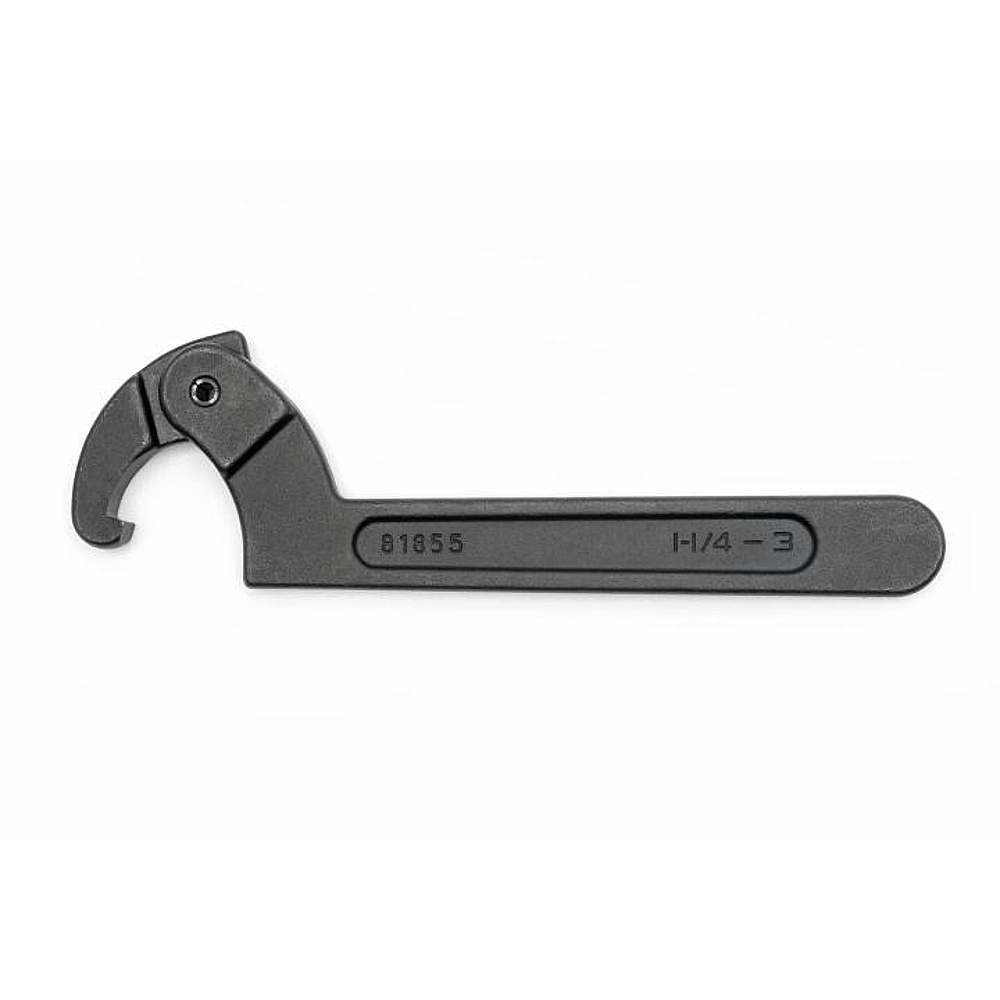 GEARWRENCH 81856 2" to 4-3/4" Adjustable Hook Black Oxide Spanner Wrench