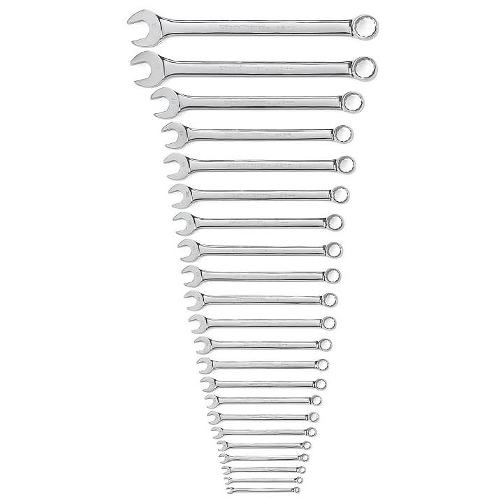 GEARWRENCH 81916 22 Piece 12 Point Long Pattern Combination Metric Wrench Set