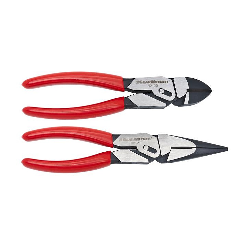 GEARWRENCH 82124 2 Piece 8" PivotForce™ Compound Action Pliers Set