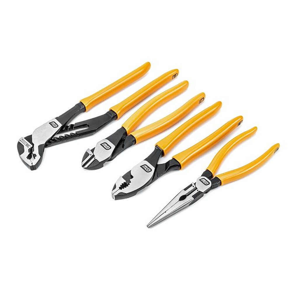 GEARWRENCH 82203-06 4 Piece PITBULL Mixed Dual Material Plier Set