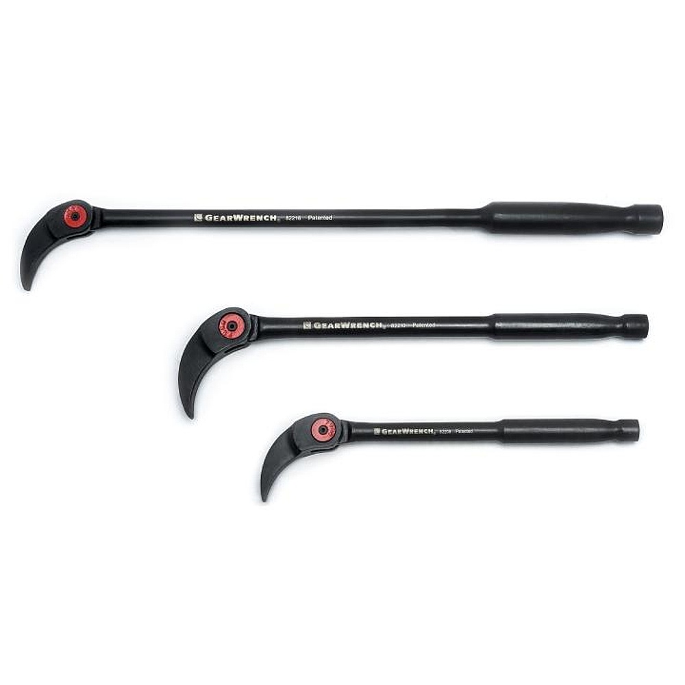 GEARWRENCH 82301D 3 Piece Indexing Pry Bar Set 8", 10" & 16"