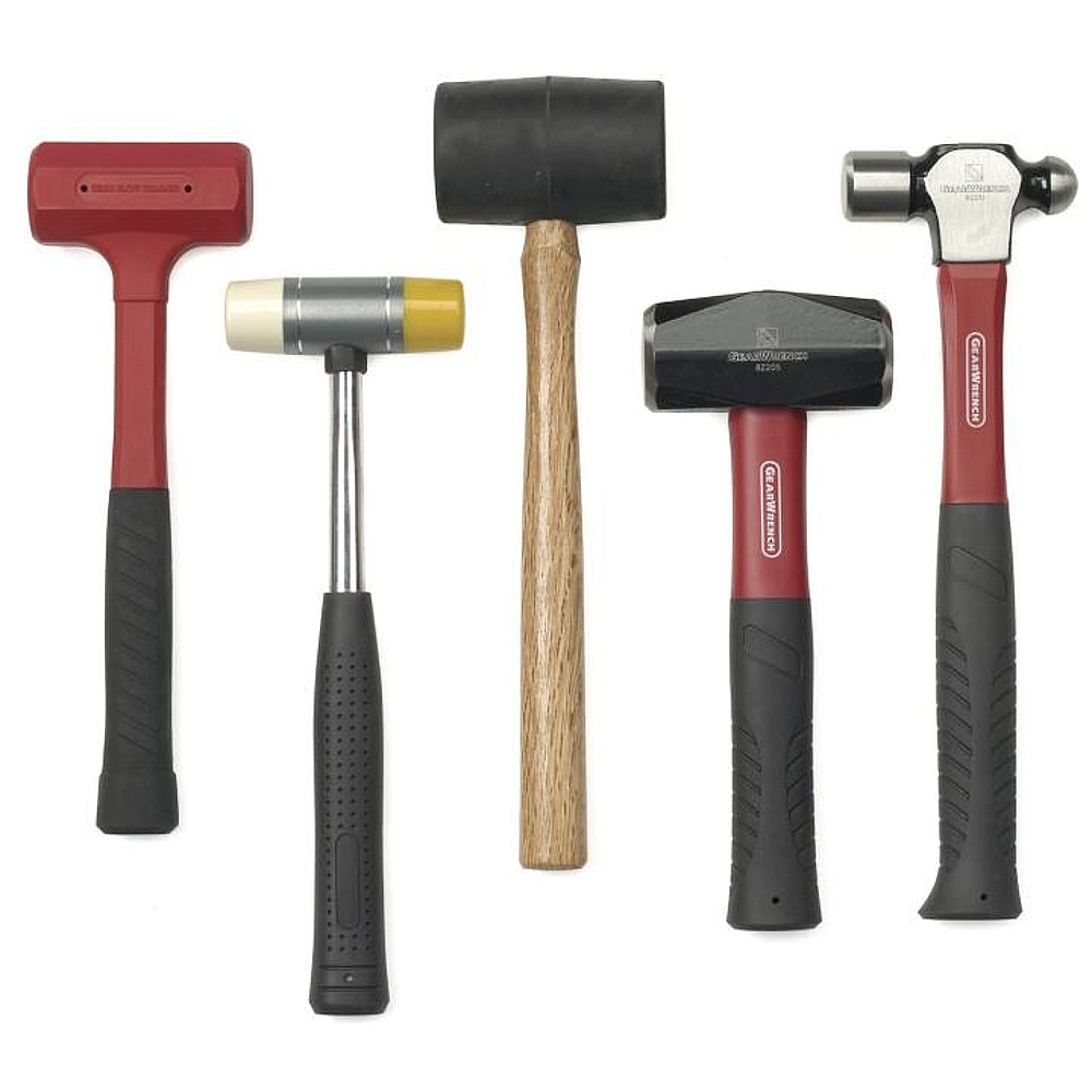 GEARWRENCH 82303D 5 Piece Hammer and Mallet Set