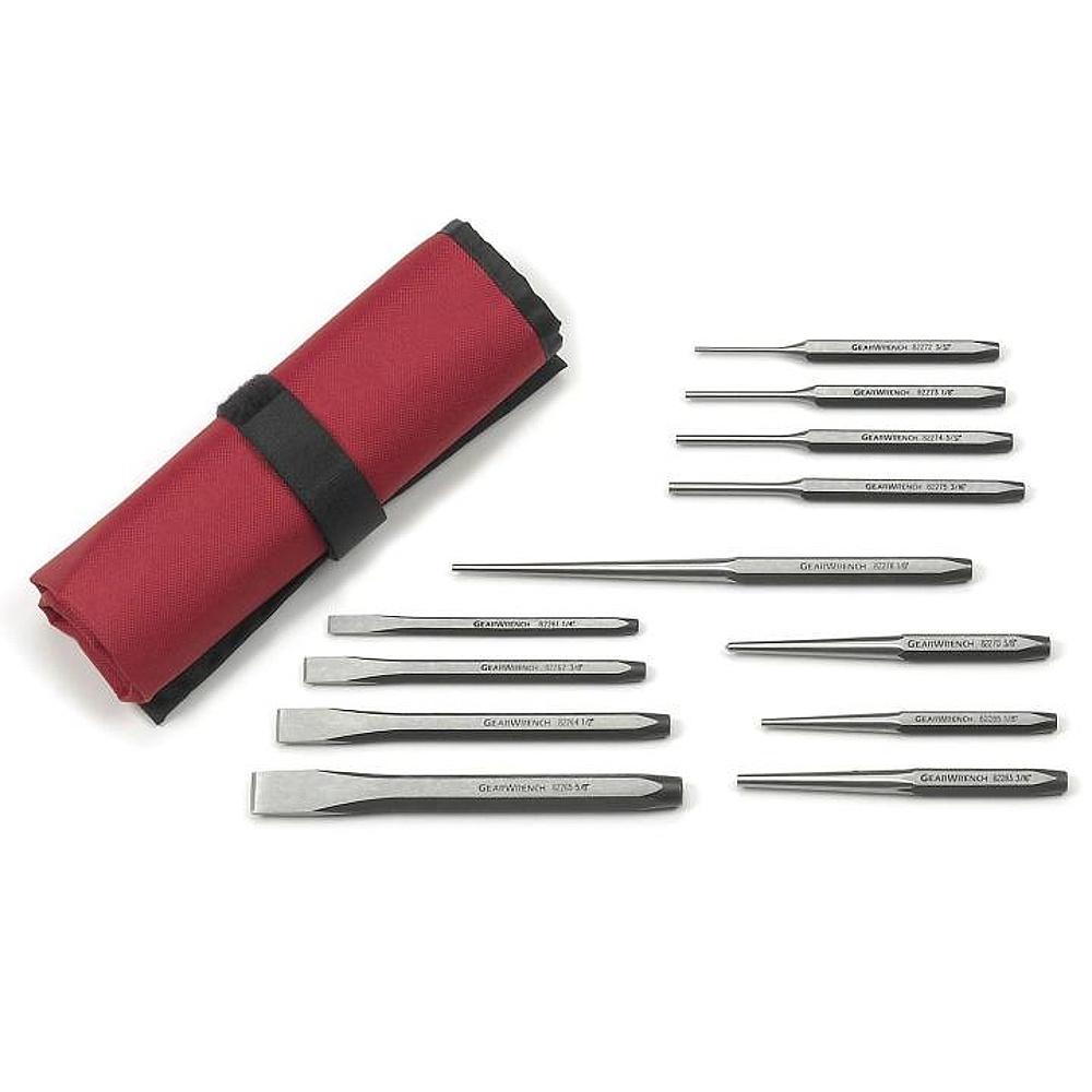 GEARWRENCH 82305 12 Piece Punch and Chisel Set