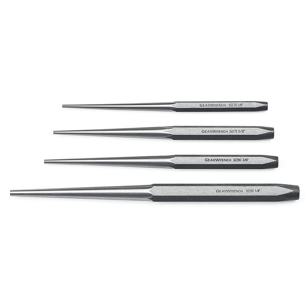 GEARWRENCH 82307 4 Piece Long Taper Punch Set