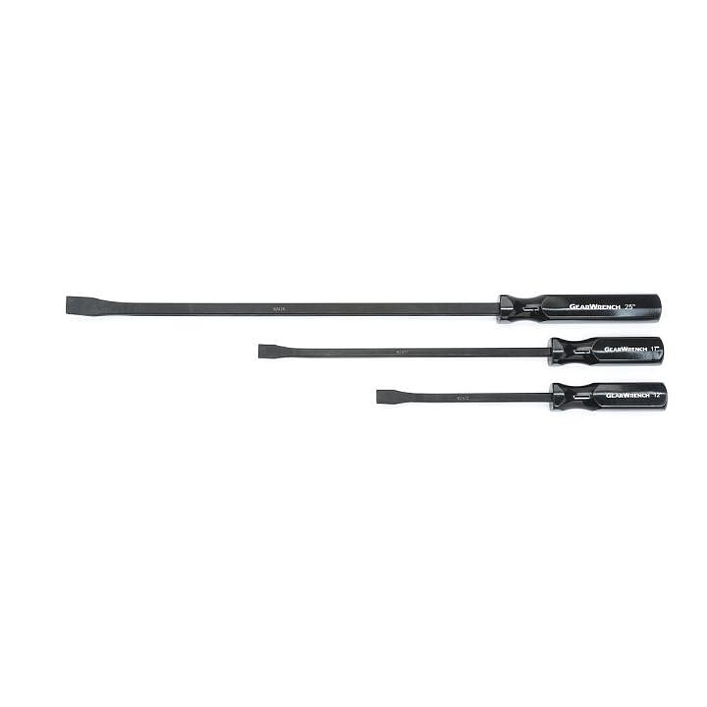 GEARWRENCH 82403-05 3 Piece Angled Tip Pry Bar Set 12", 17" & 25"