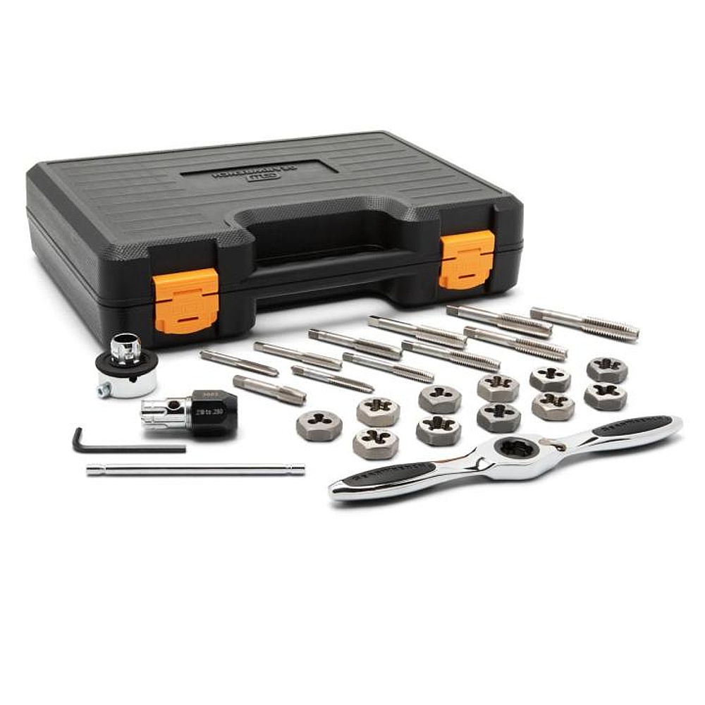GEARWRENCH 82813 27 Piece SAE Ratcheting Tap & Die Set