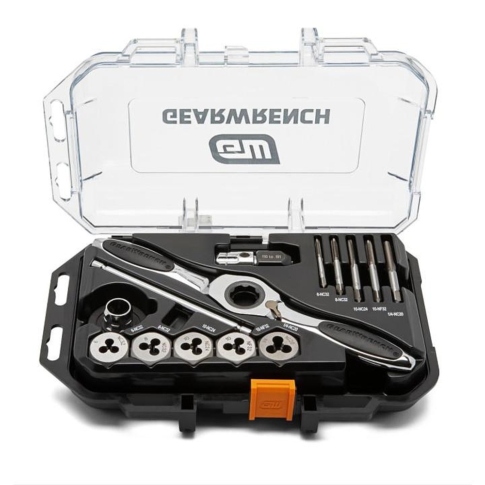 GEARWRENCH 82816 15 Piece SAE Ratcheting Tap & Die Set
