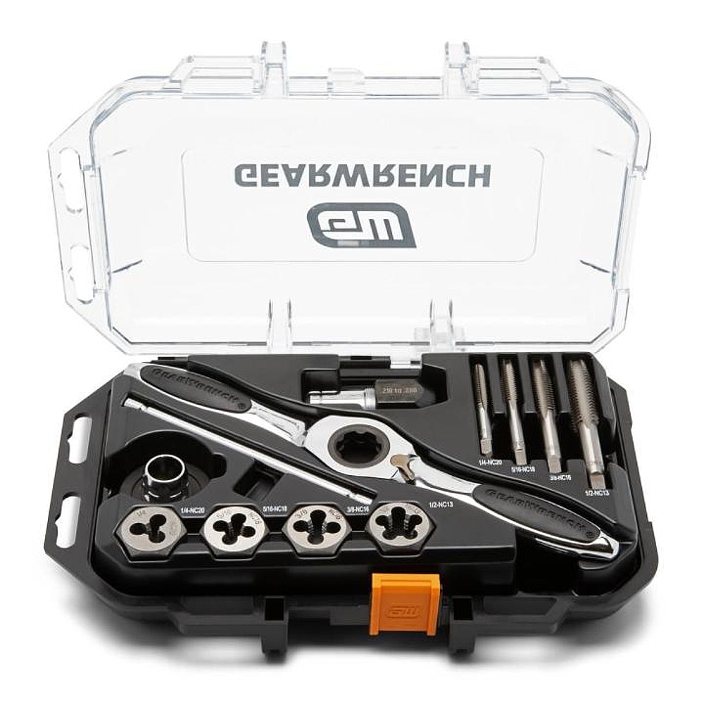GEARWRENCH 82817 13 Piece SAE Ratcheting Tap & Die Set