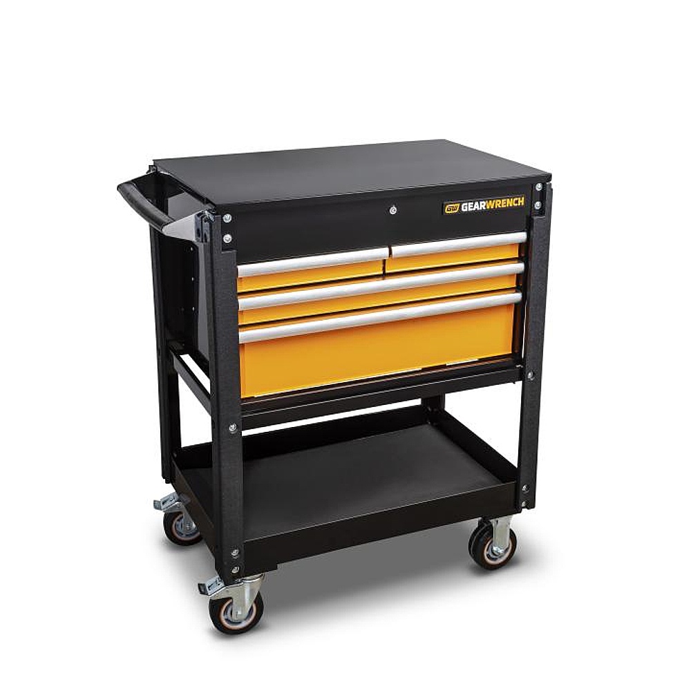 GEARWRENCH 83168 33" 4 Drawer Black & Orange Utility Cart
