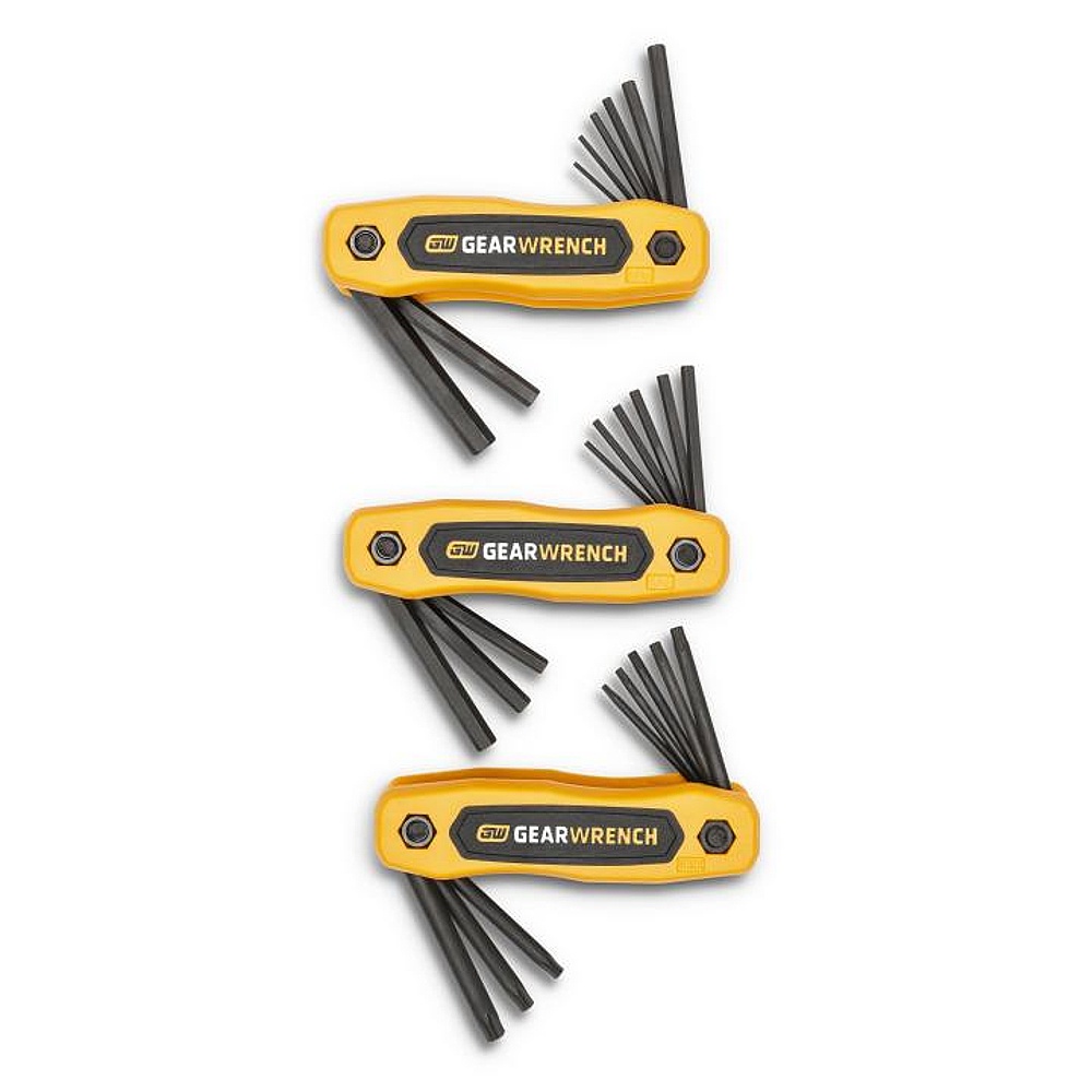 GEARWRENCH 83512 25 Piece SAE/Metric/Torx® Folding Hex Key Set