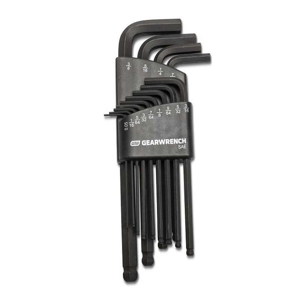 GEARWRENCH 83524 13 Piece Long Ball End SAE Hex Key Set