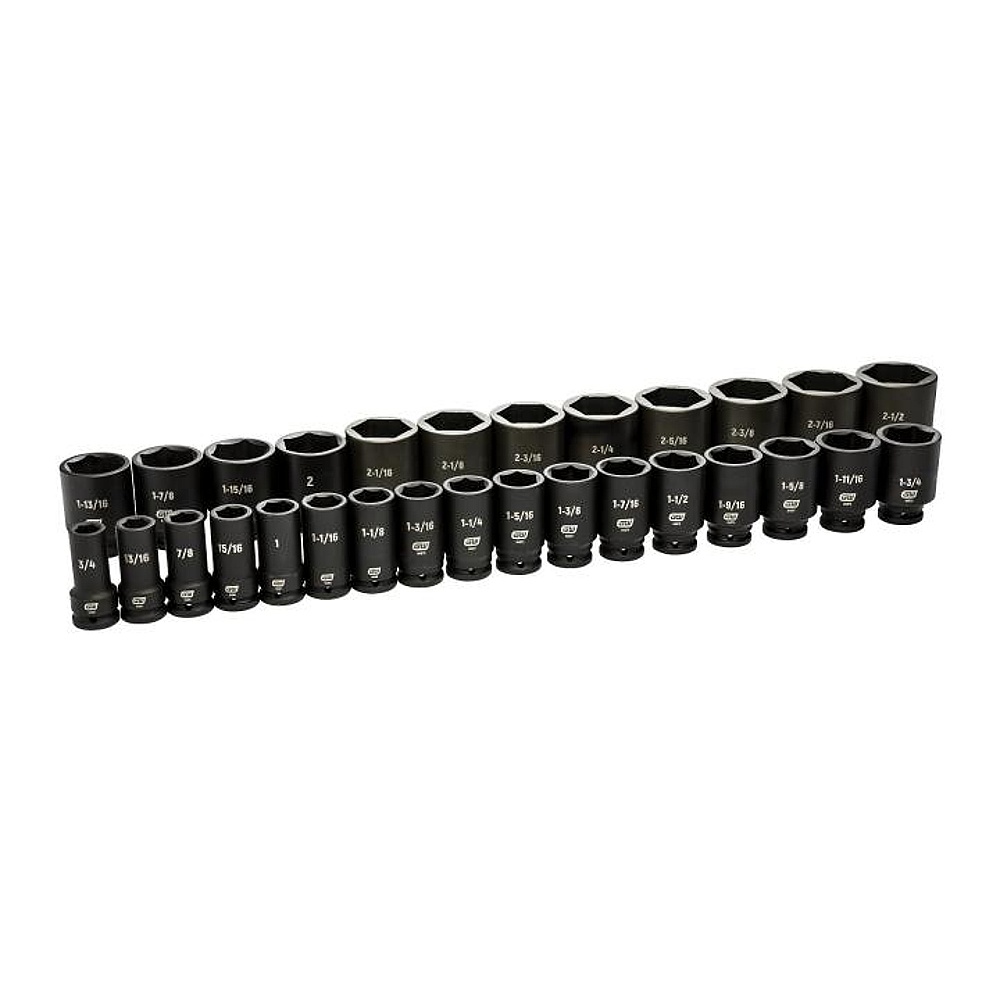 GEARWRENCH 84037 29 Piece 3/4" Drive 6 Point SAE Deep Impact Socket Set