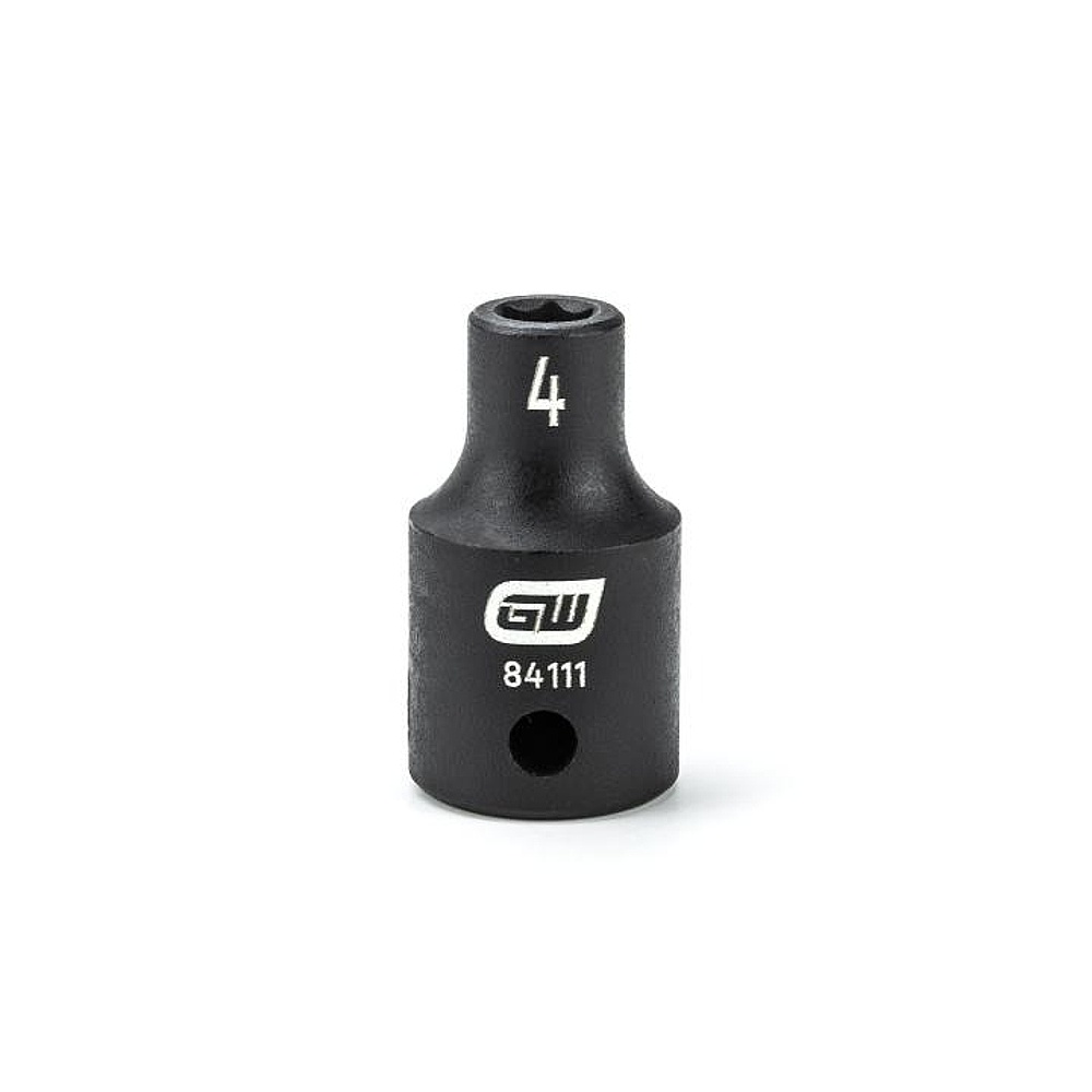 GEARWRENCH 84111 1/4" Drive 6 Point Standard Impact Metric Socket 4mm