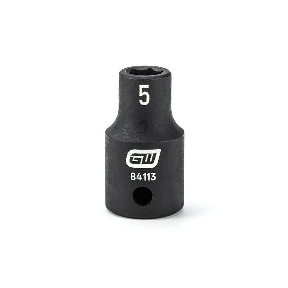 GEARWRENCH 84113 1/4" Drive 6 Point Standard Impact Metric Socket 5mm