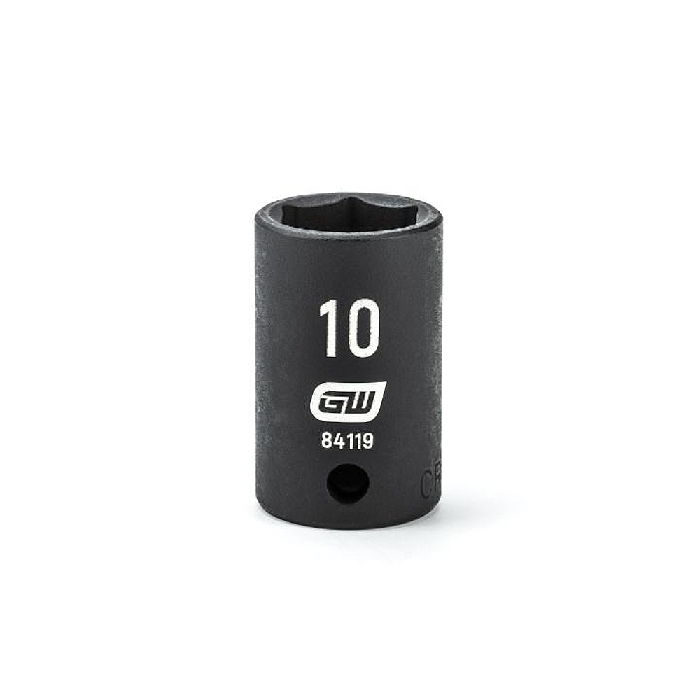 GEARWRENCH 84119 1/4" Drive 6 Point Standard Impact Metric Socket 10mm